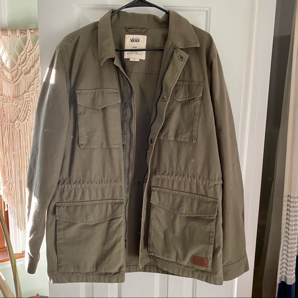 Vans Men’s Canvas Jacket Olive Green Large